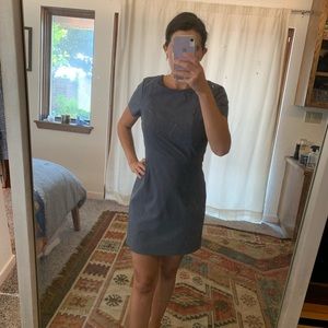 Theory Sheath Dress in Slate Blue